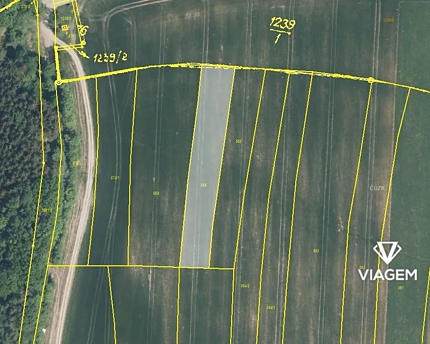 Prodej podílu 1/2 pole 932 m²
